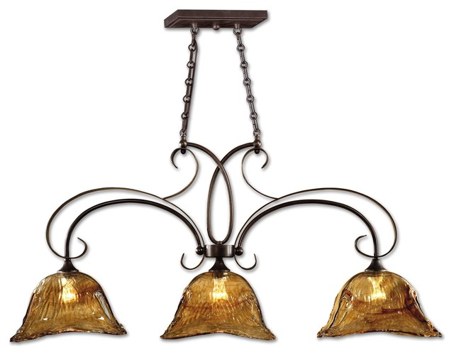 Uttermost 21009 Vetraio 3 Lt Bronze Kitchen Island Light Uttermost 21009 Vetraio 3 Lt Bronze Kitchen Island Light
