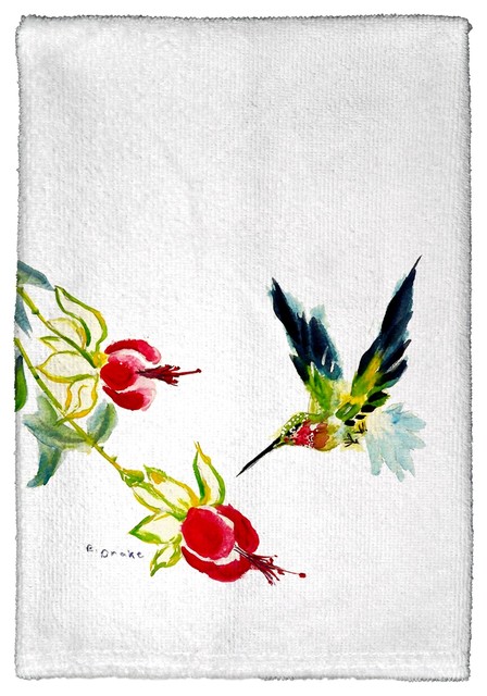 Betsy Drake Betsy S Hummingbird Kitchen Towel Tropical Dish