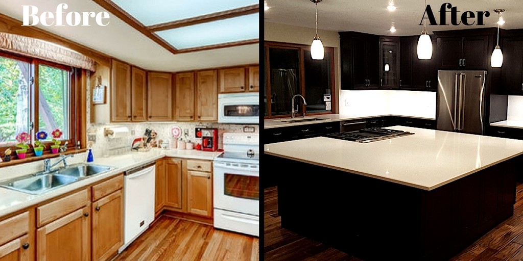 Example of a large trendy kitchen design in Denver