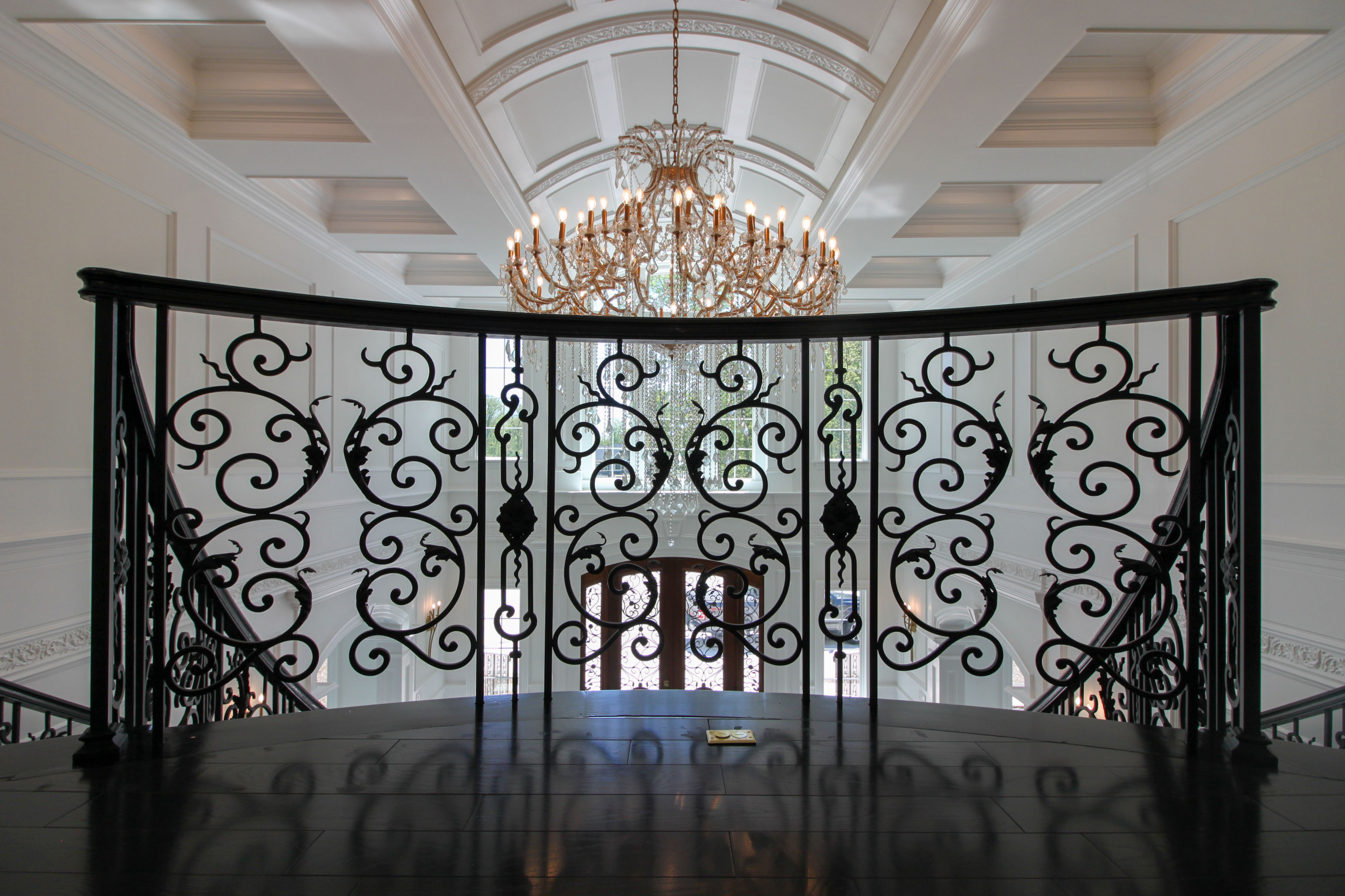 92_Grand Double Staircase in Exquisite Custom Home, Great Falls VA 22066