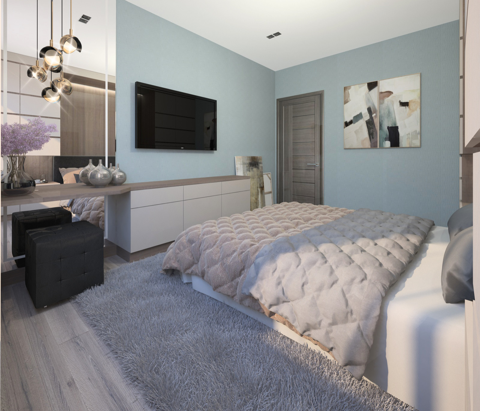 Двух-комнатная квартира ул.Междуреченская