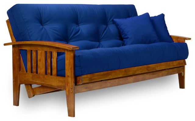 queen wood futon