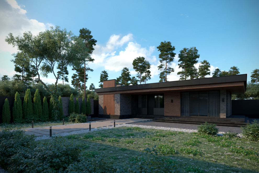 Городская вилла в темных тонах