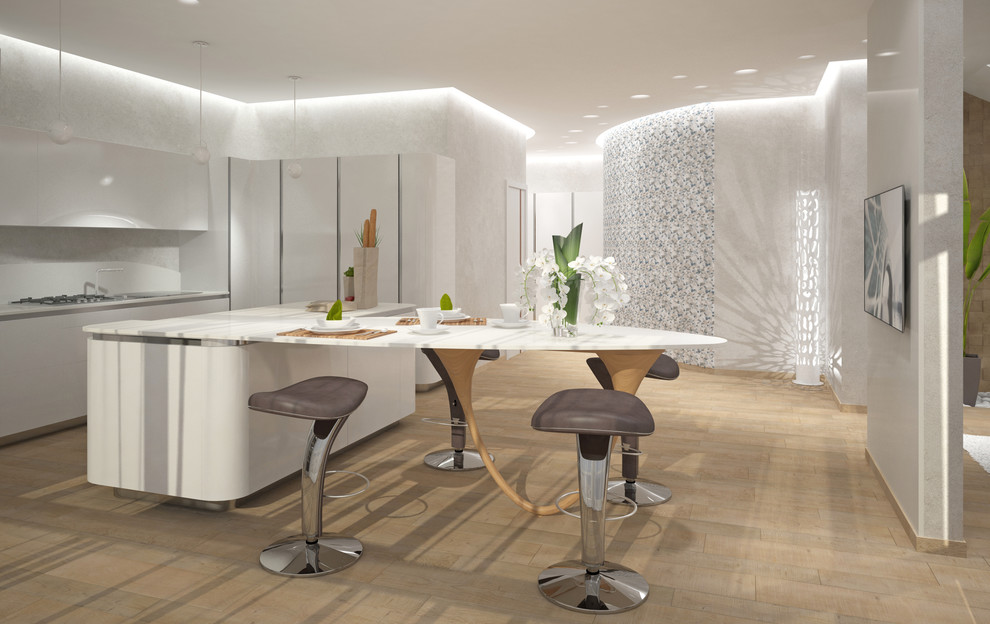 Кухня гостиная в стиле "Минимализм"