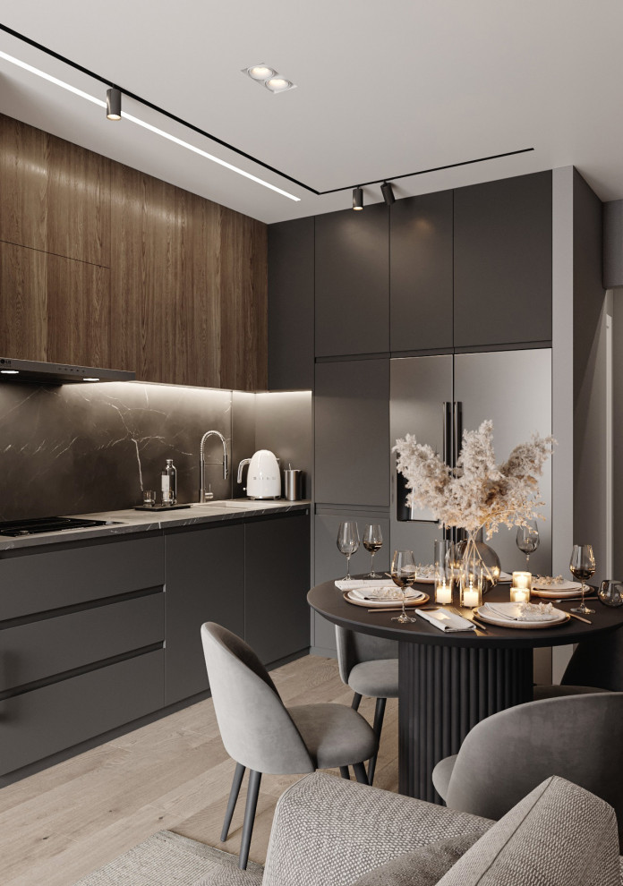 Дизайн-проект трехкомнатной квартиры 80 кв.м. Проект 2024г.