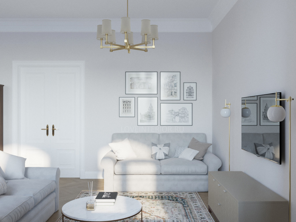 Квартира в доме, построенном в XIX веке в центре Москвы