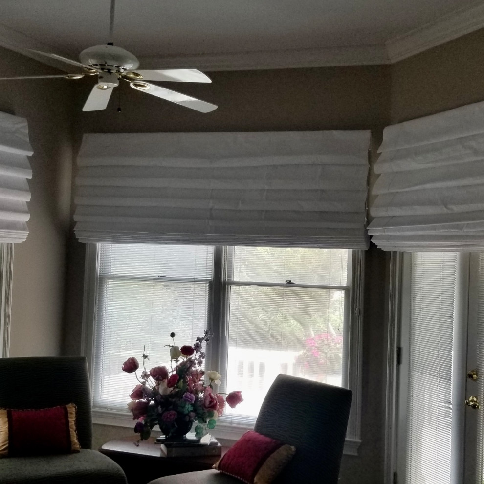 West Lake Roman Shade Install