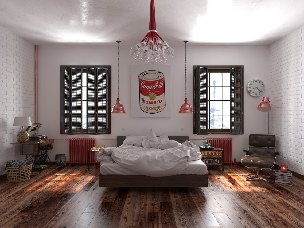 Спальня лофт