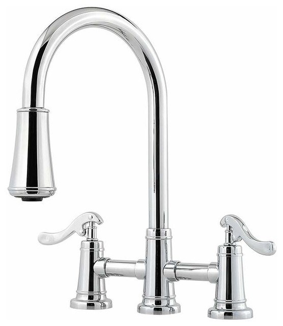 Pfister LG531YP Portland Pullout Spray Kitchen Faucet, Tuscan Bronze