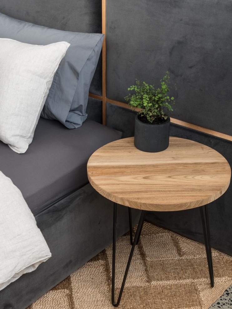 Design ideas for a contemporary bedroom in Melbourne.