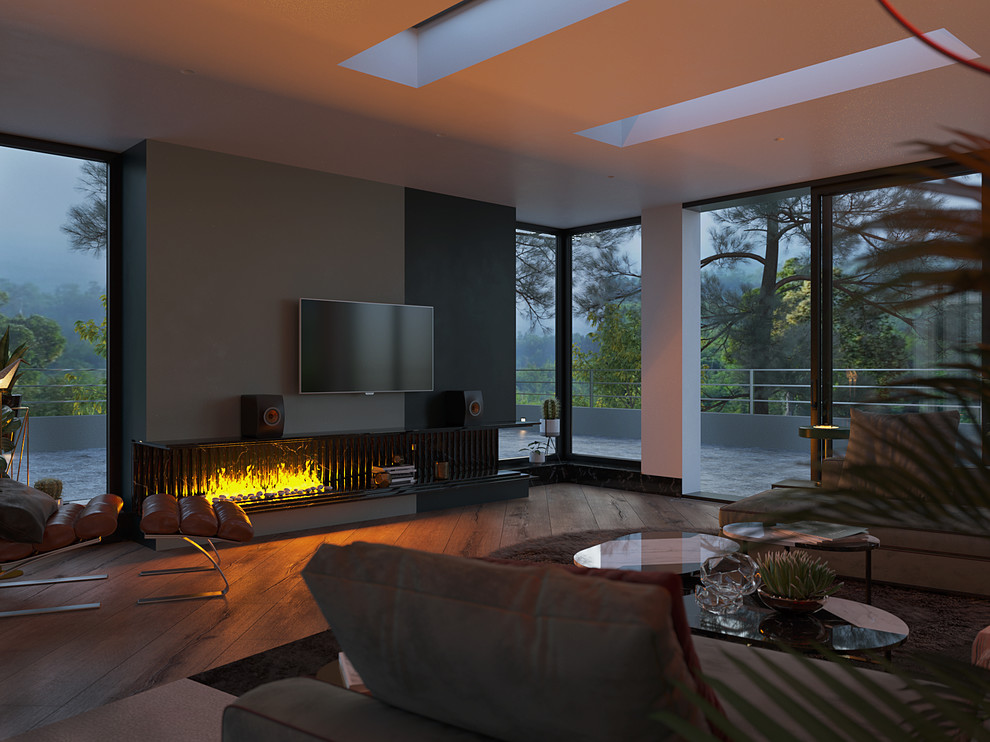 Дом на склоне. Гостиная