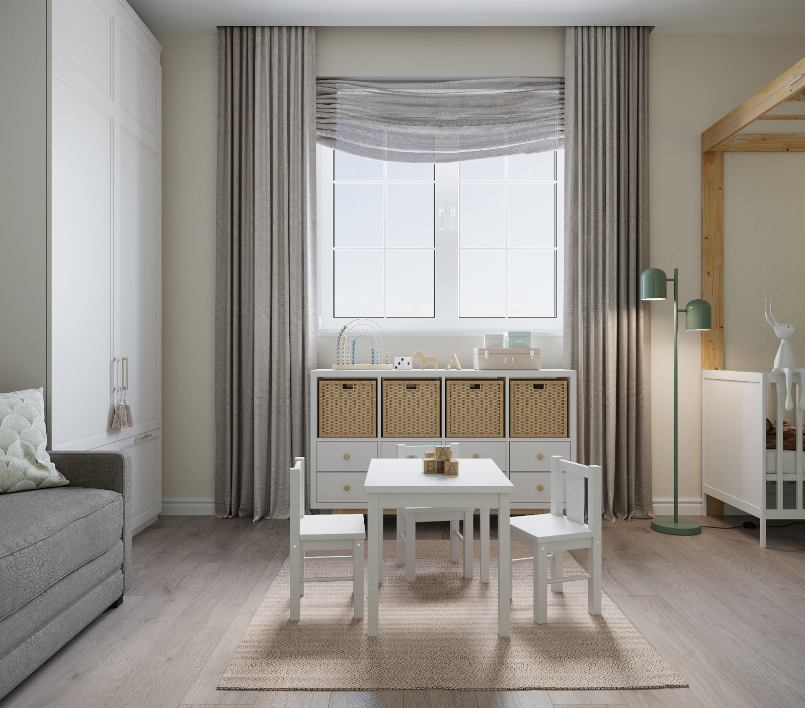 Комната для гостей и игр малыша