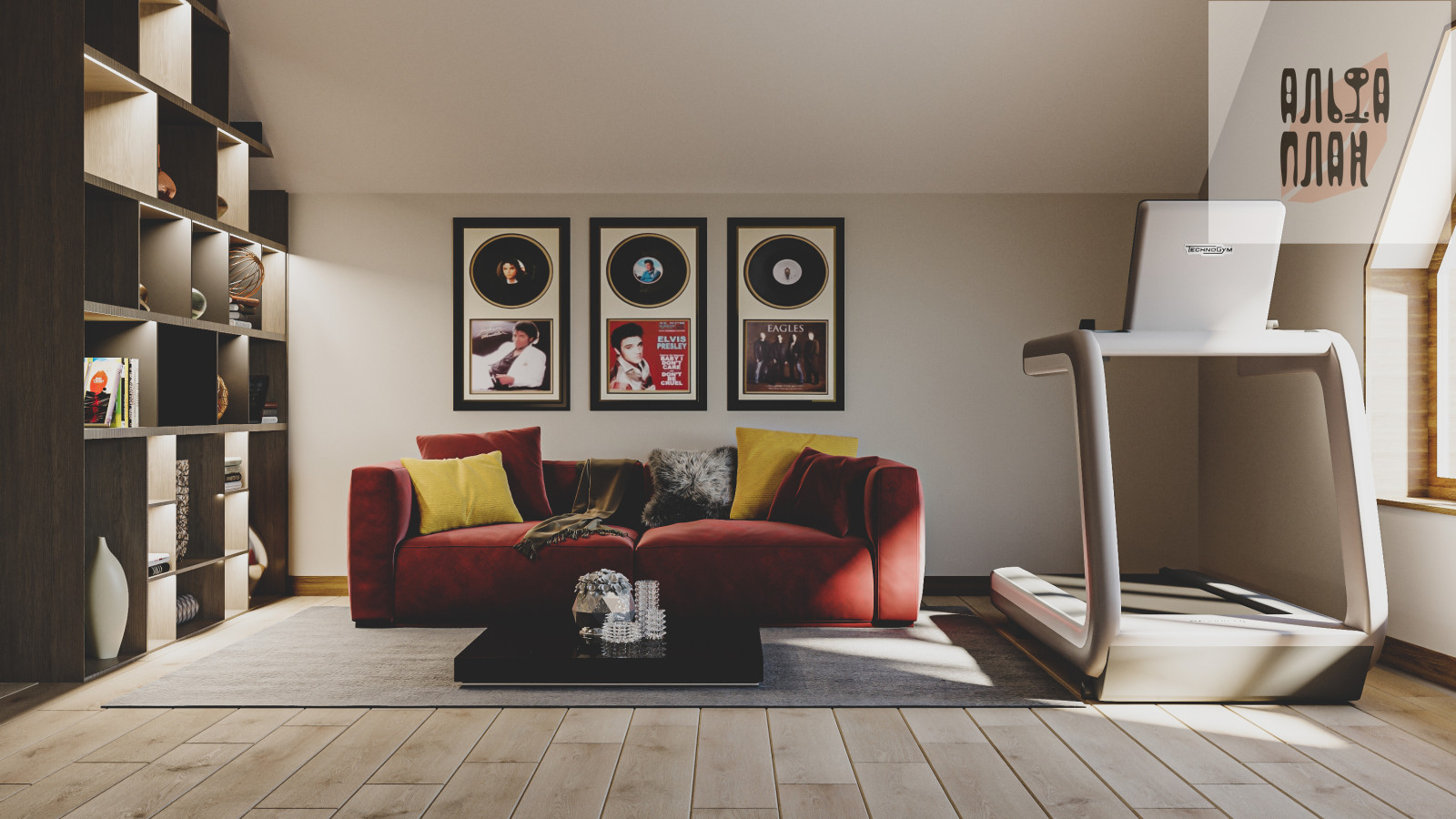 Коттедж, Каширское шоссе, Гостинная