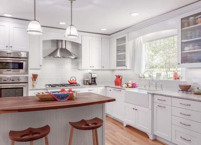 Classic White Transitional - Chapel Hill transitional-kitchen