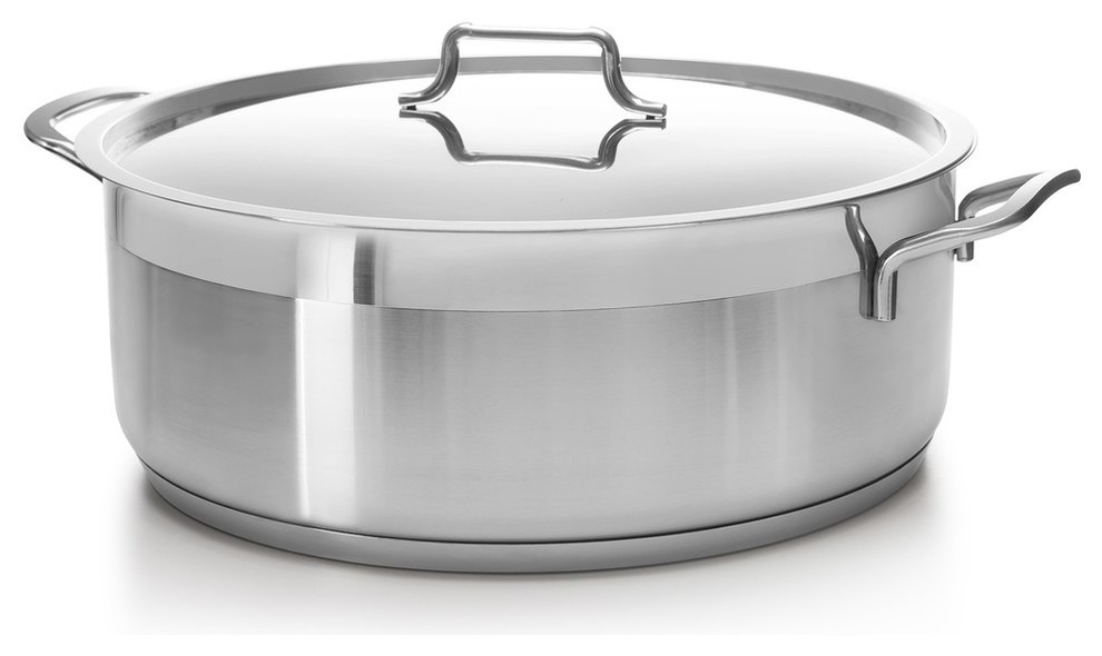 Hascevher 18/10 Stainless Steel Dutch Oven Covered Stockpot 8.5 Quart