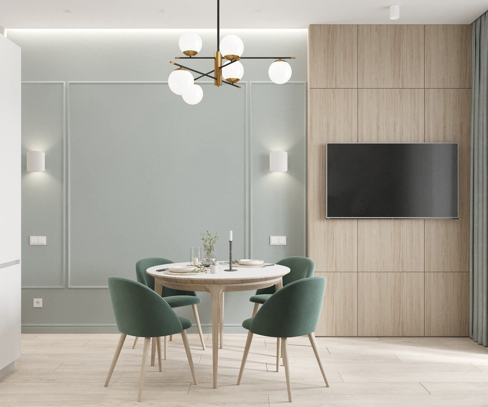 Кухня-гостиная в ЖК Аристократ