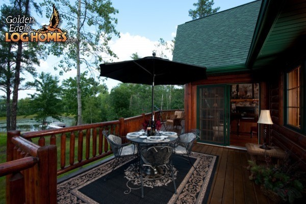 Inspiration for a large rustic deck remodel