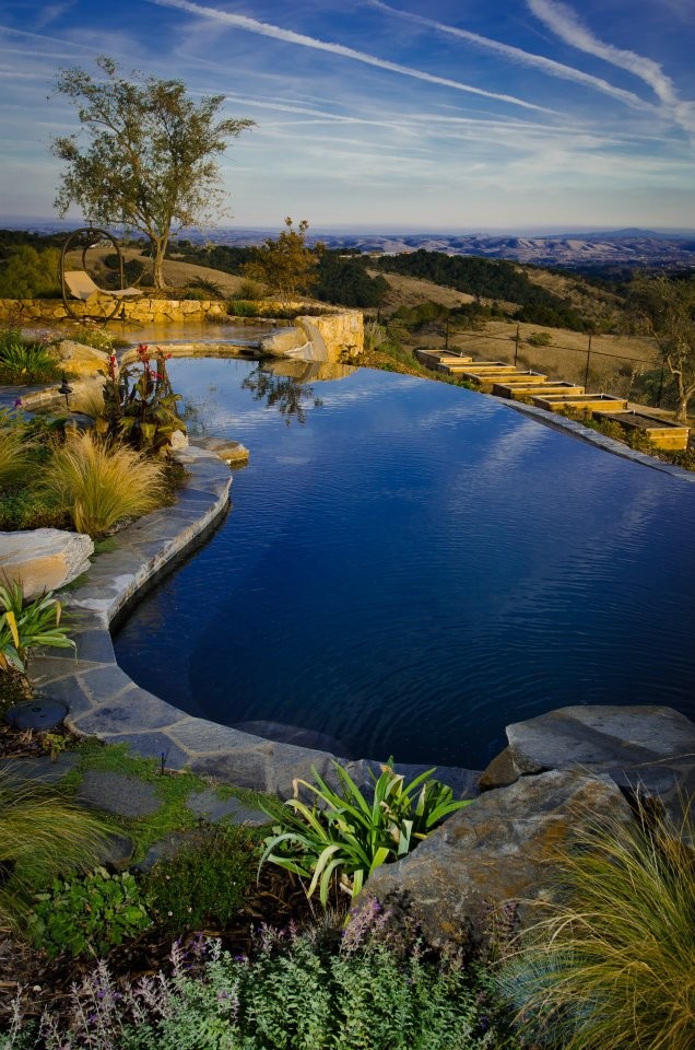 Inspiration for a mediterranean pool in San Luis Obispo.