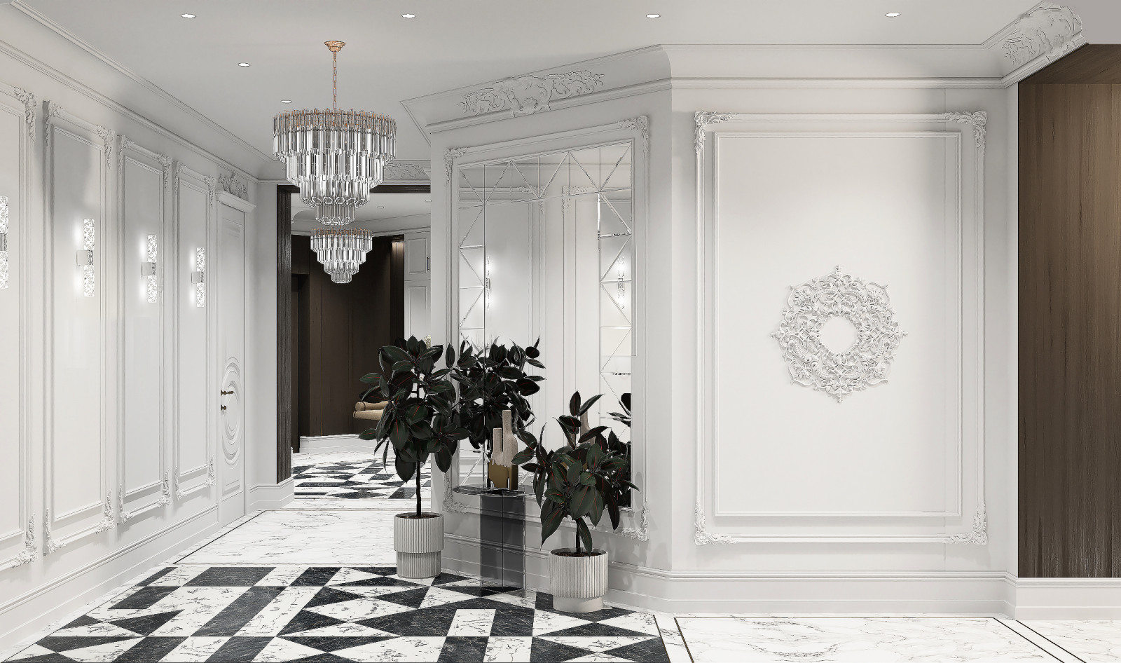 Драгоценная шкатулка, проект в стиле Арт-деко в ЖК Тихвин