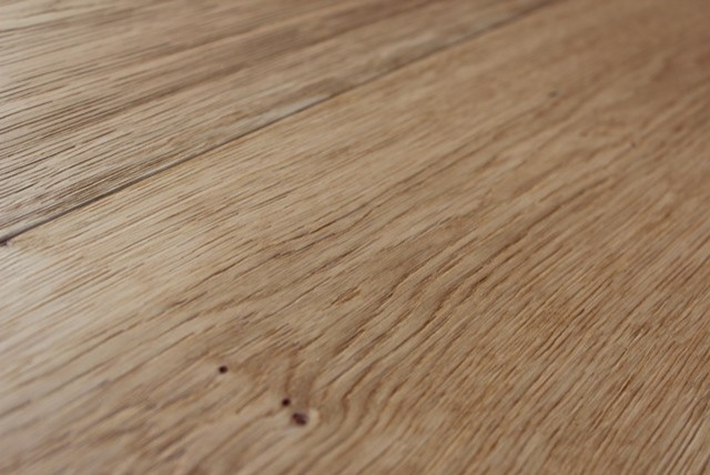 Natural Oak flooring (knot free) - supplied prefinished
