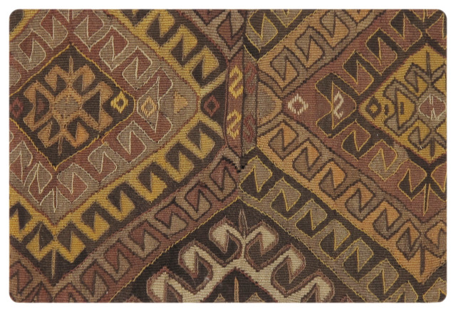Vintage Turkish Kilim Multi Color Accent Pillow Cover - 16" x 24"48709