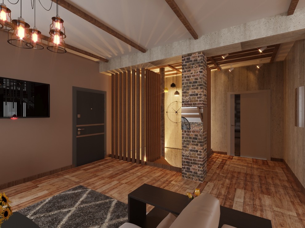 Загородный дом в современном лофте