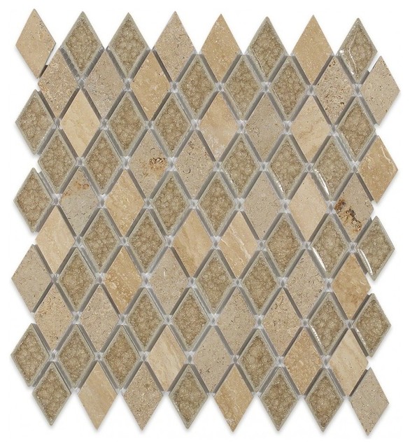 Bronzed Jewelled Glass Mosaic Tile SAMPLE 