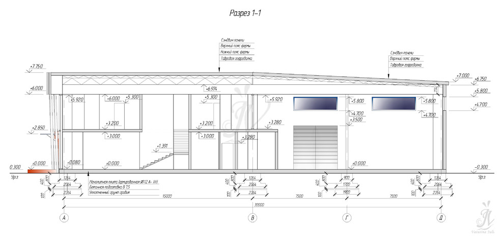 Архитектурно-планировочное решение станции тех. обслуживания