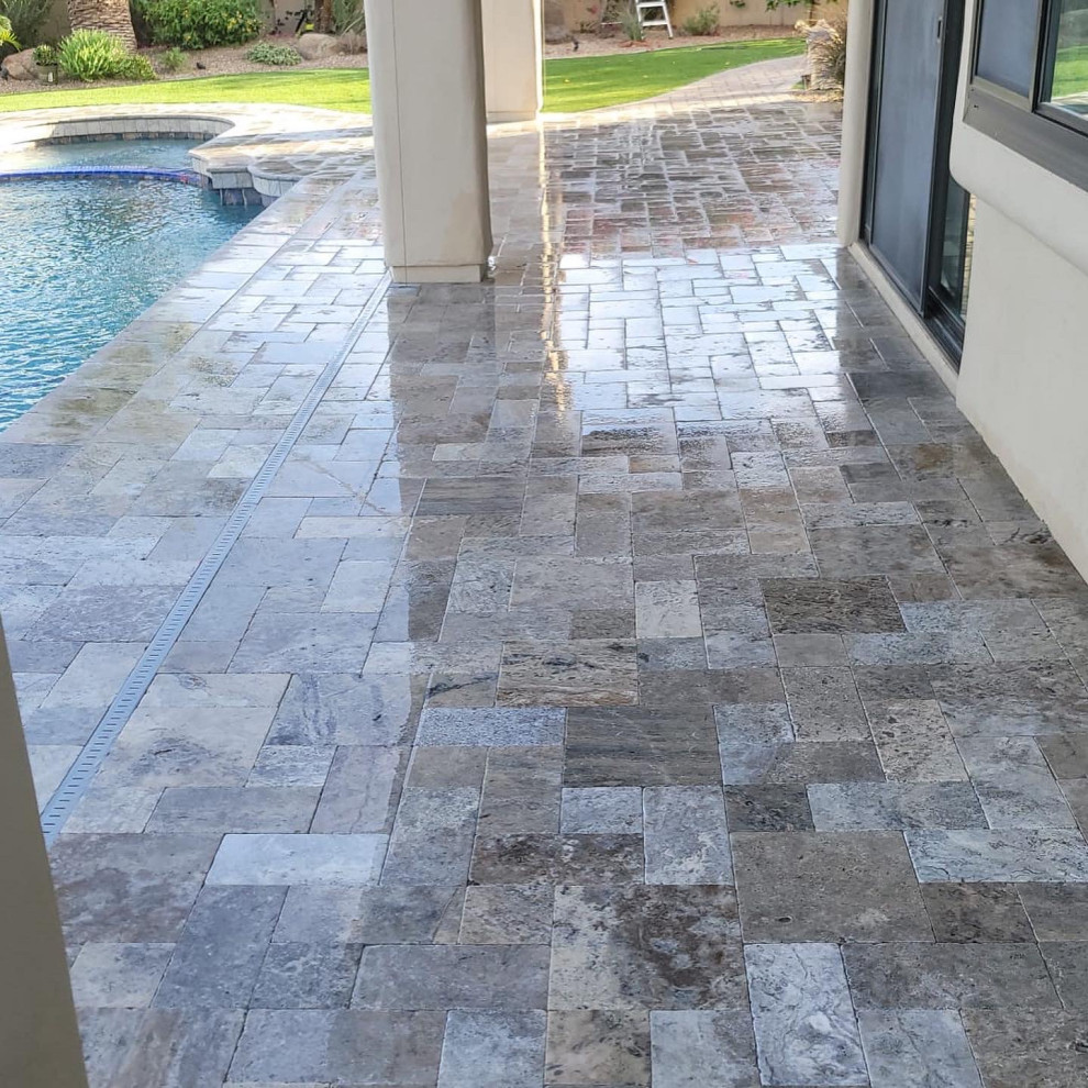 Pool Deck Stone Remodel