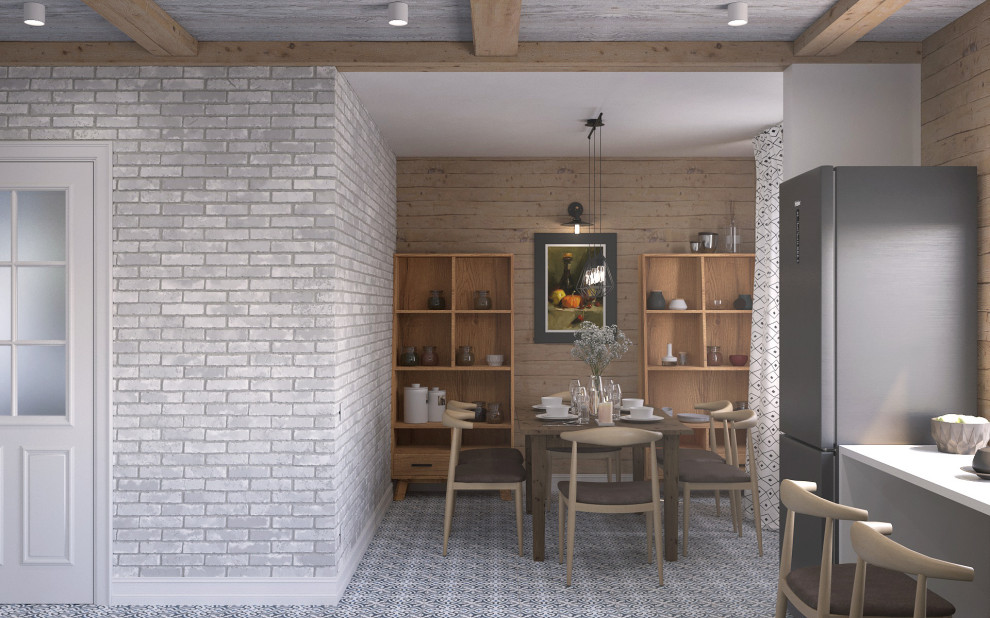 Дизайн проект дачного дома 70м