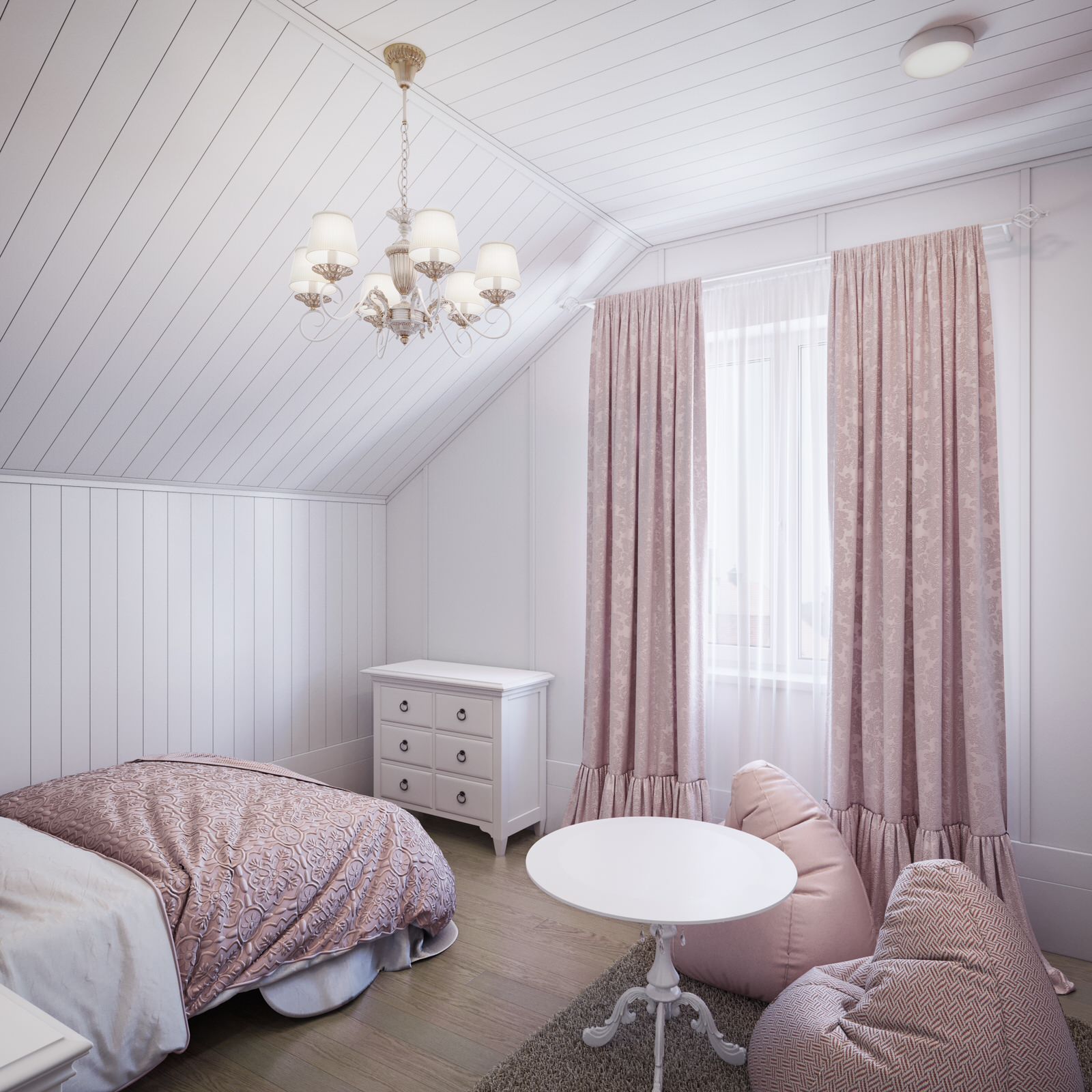 Нежная спальня для девочки в стиле прованс
