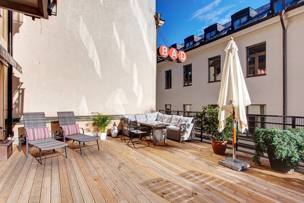 Design ideas for a scandinavian deck in Stockholm.