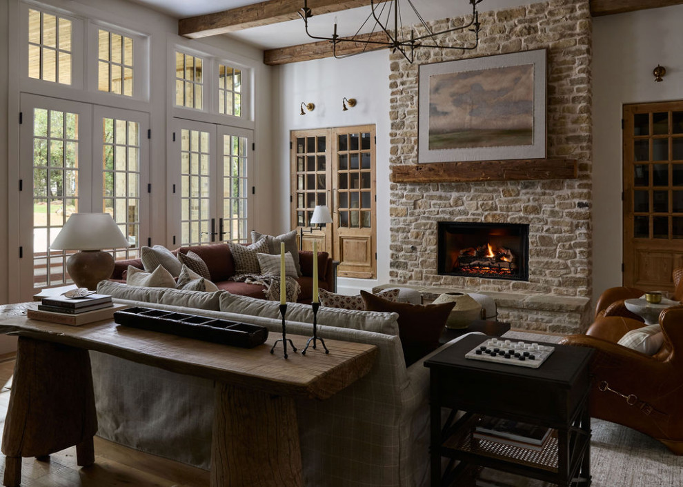 Rustic Refined - Farmhouse - Living Room - Oklahoma City - by Kelsey ...