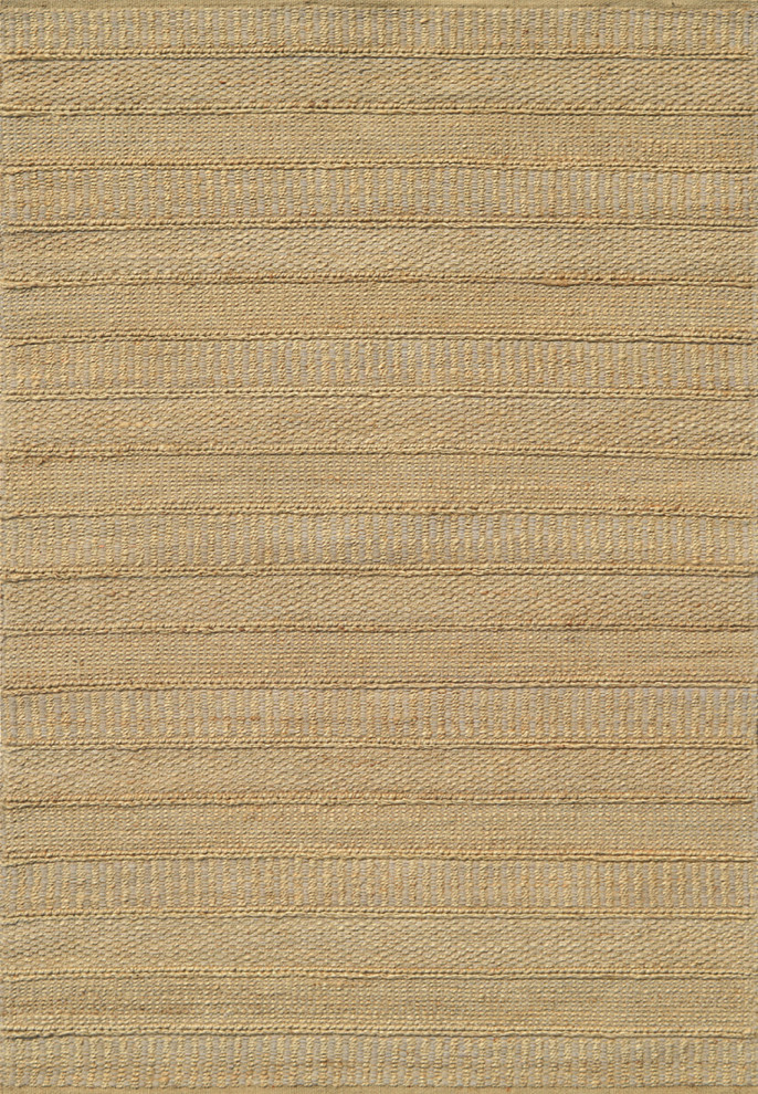 Dynamic Rugs Shay Jute and Rayon Handmade Area Rug, 5x8' Beach Style