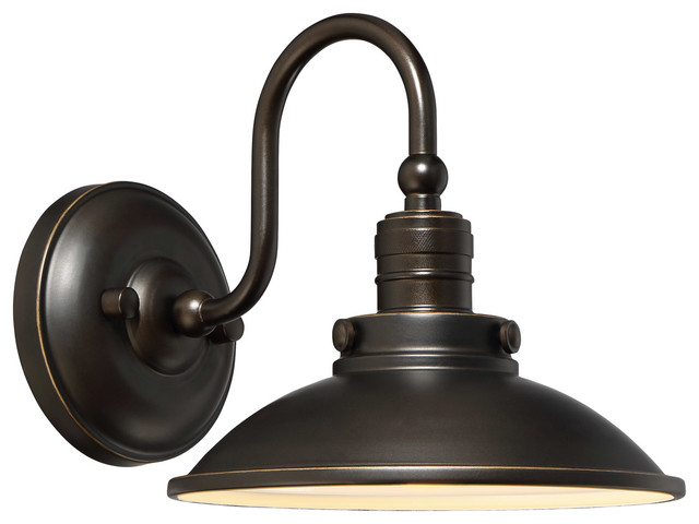 Baytree Lane by Minka-Lavery LED Wall Light, Oil Rubbed Bronze With Gold Highlig