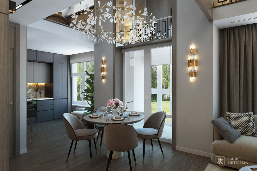 Дизайн интерьера 2-х уровневой квартиры