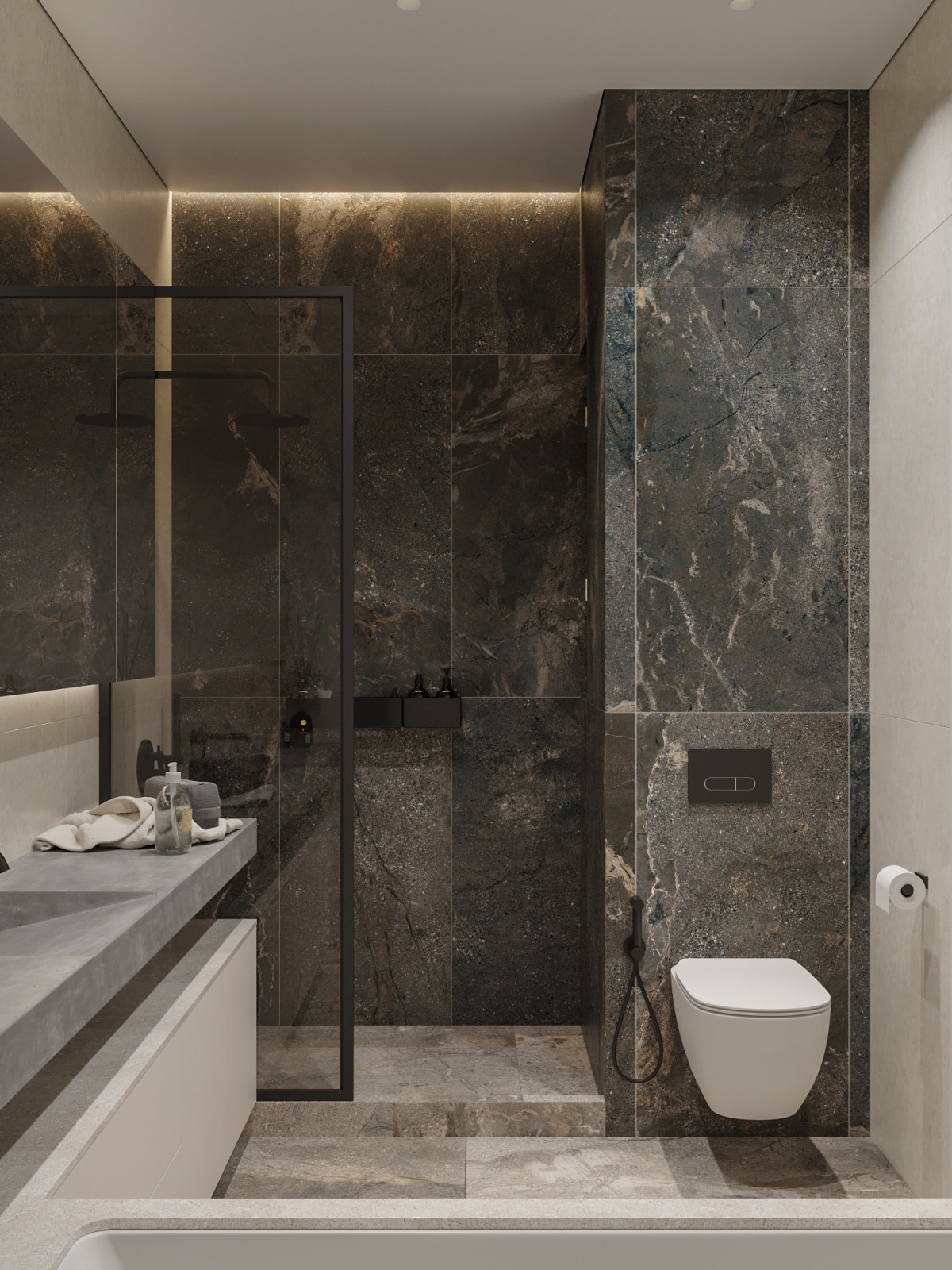 Современная квартира в Москве 78 м²