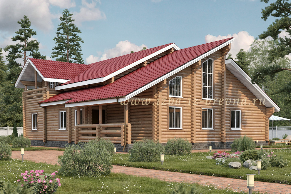 Проекты домов из оцилиндрованного бревна и профилированного бруса