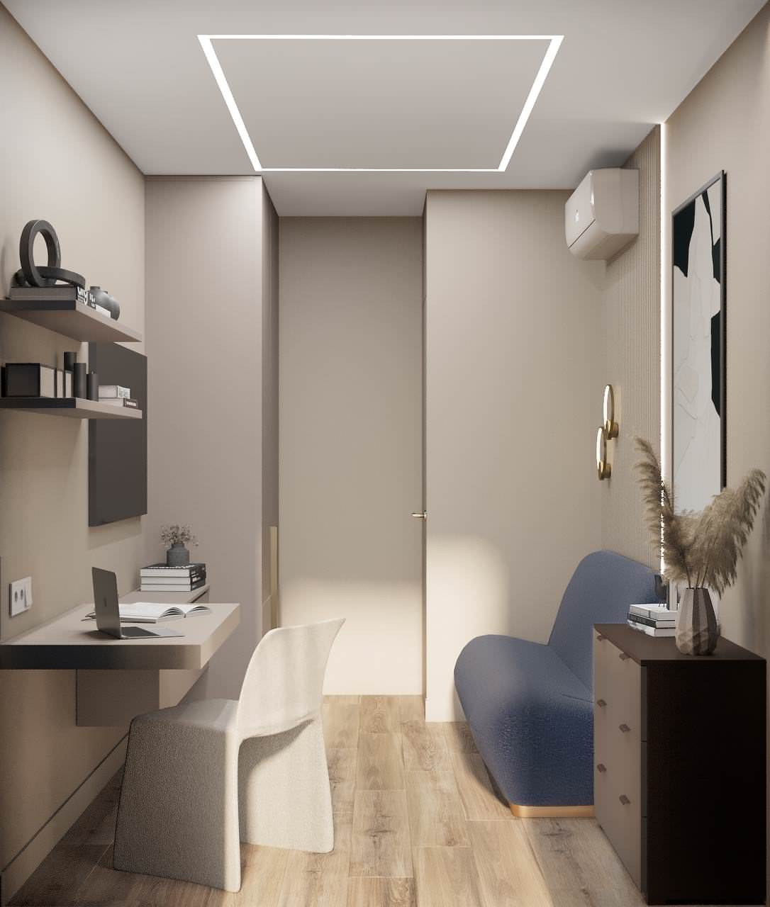 Дизайн-проект ЖК Айлант 54 кв.м