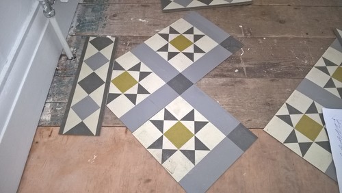 Tradtional victorian patterns using Linoleum