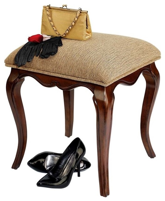 Lady Guinevere Vanity Stool Traditional Vanity Stools And