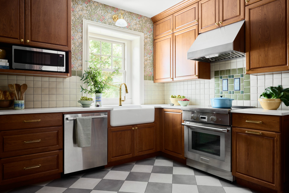Arts and crafts kitchen photo in Philadelphia