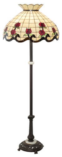 Meyda Lighting 228520 62" High Roseborder Floor Lamp