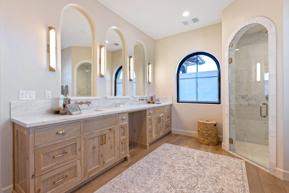 Primary Bath Double Vanity | Tuscan Farmhouse