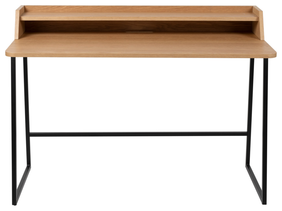 Natural Oak with Shelf Desk LF Contemporary Desks And