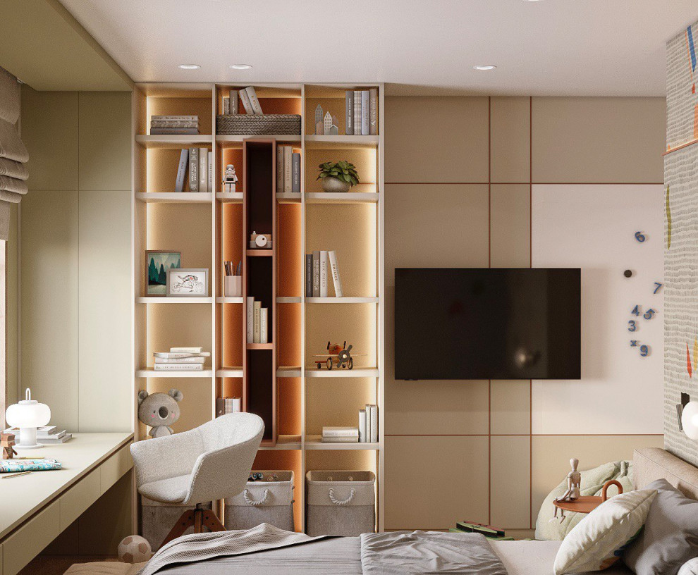 Современный интерьер для молодой семьи, 100 м2