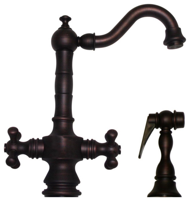 Vintage Iii Dual Handle Prep Faucet W/ Short Traditional Swivel Spout