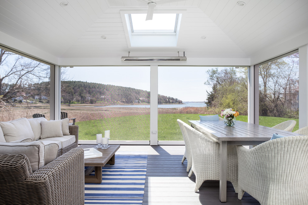 Home design - mid-sized coastal home design idea in Boston