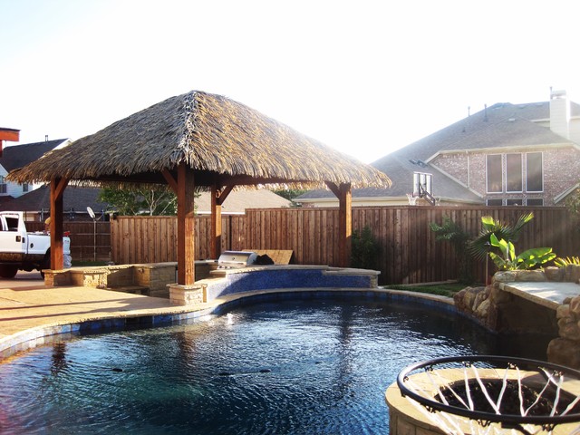 Frisco 21’ x 18’ Thatched Cabana - Beach Style - Dallas - by MTR