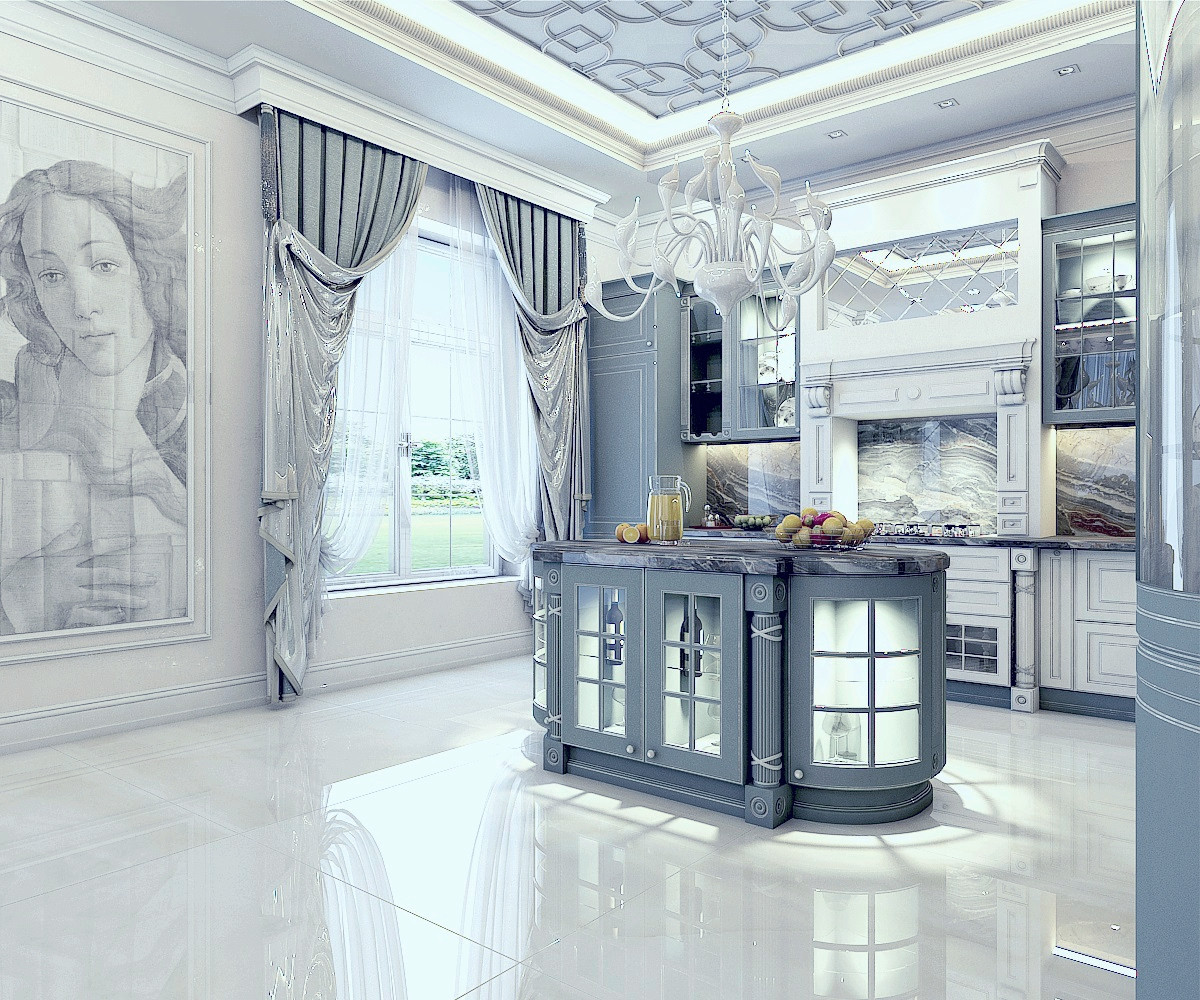 Кухня в частном домовладении (г.Москва)